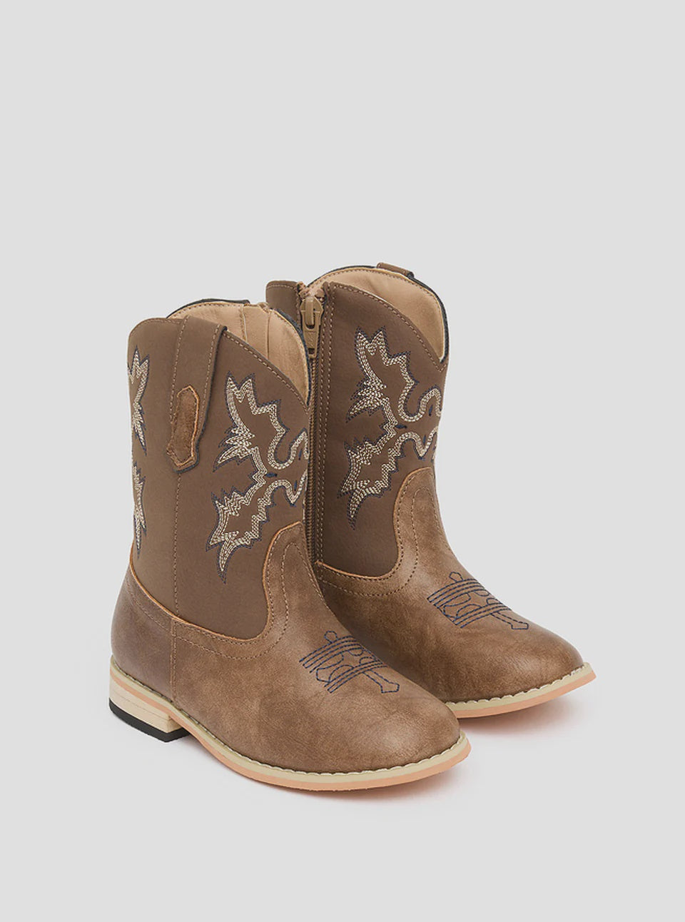 Baxter Junior Western Boots Midnight Blue