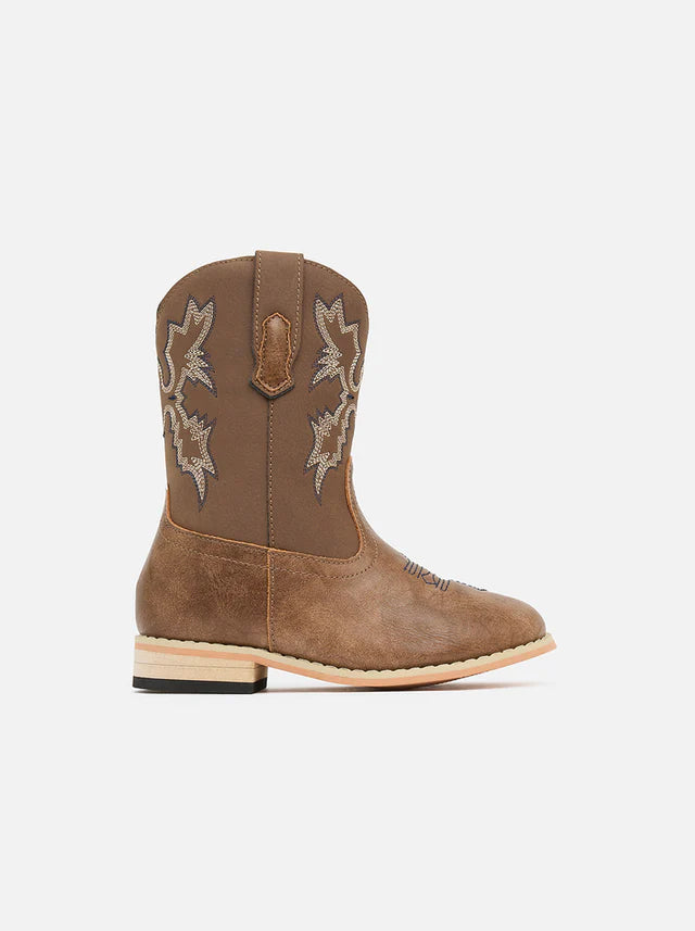 Baxter Junior Western Boots Midnight Blue