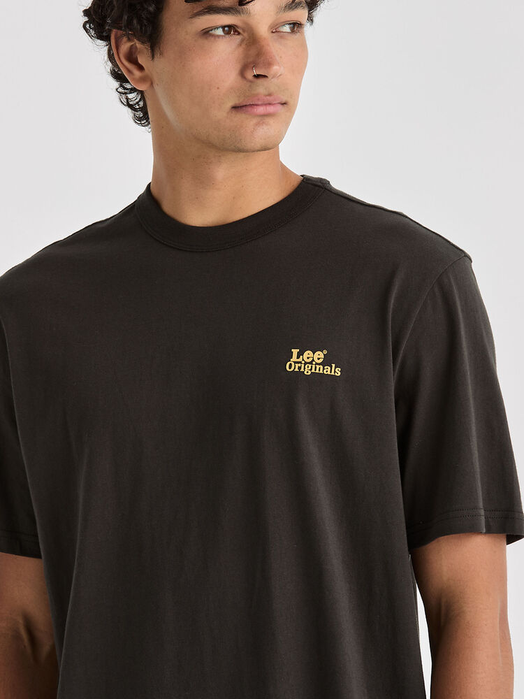 Lee Riders Relaxed Original Mens Tee Worn Black