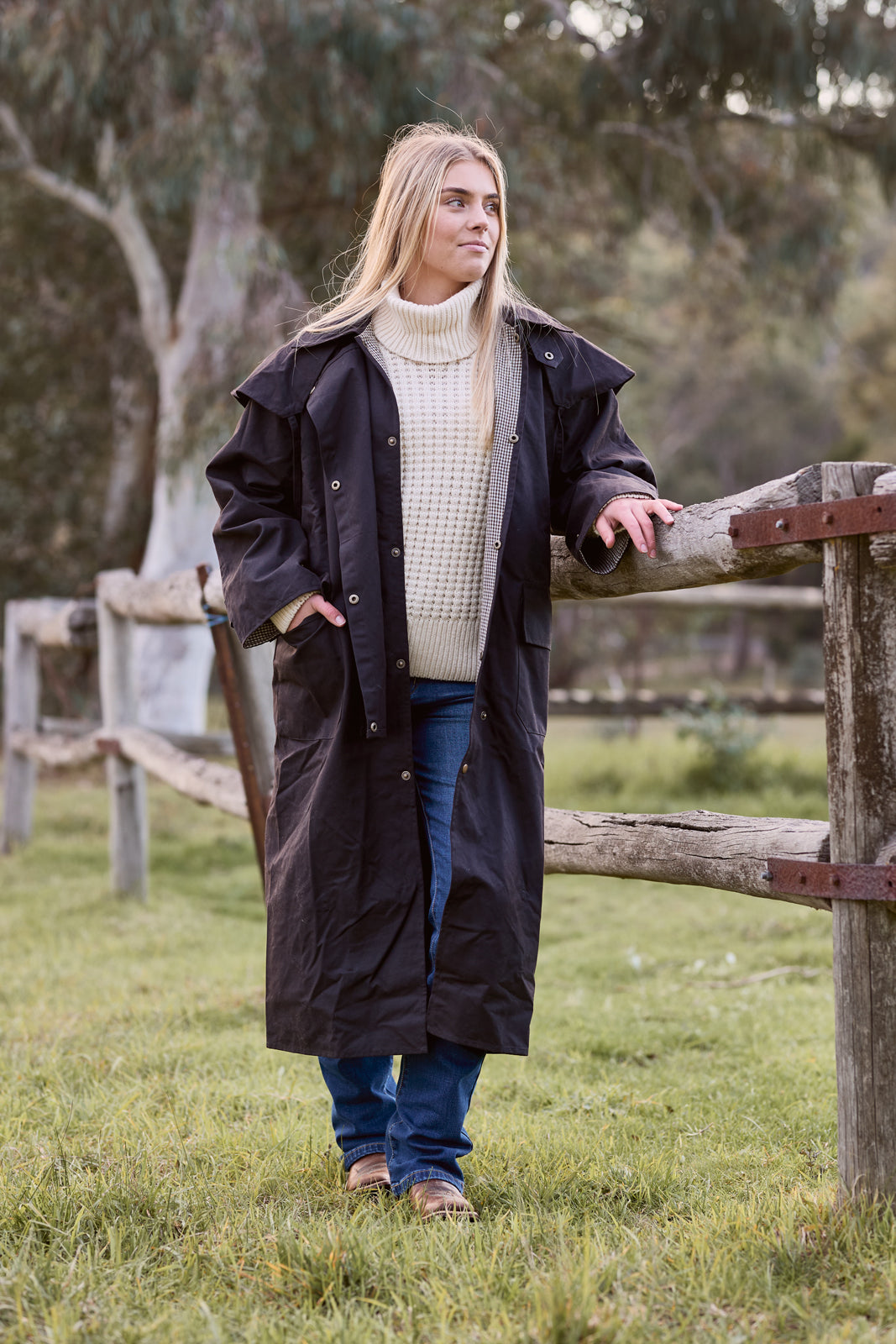 Nullarbor Full Length Jacket Brown