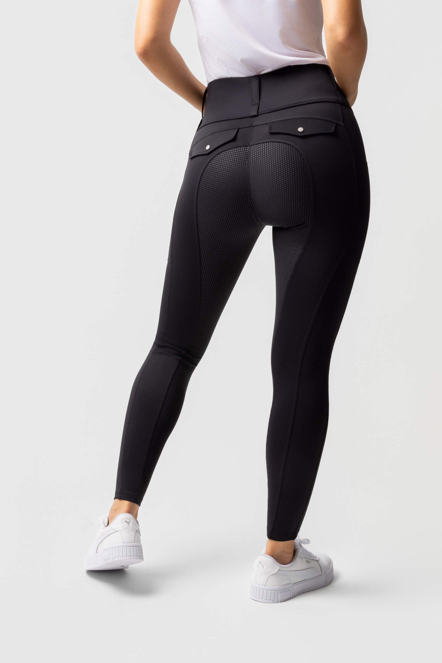 Horze Anya Full Grip Riding Tights Navy