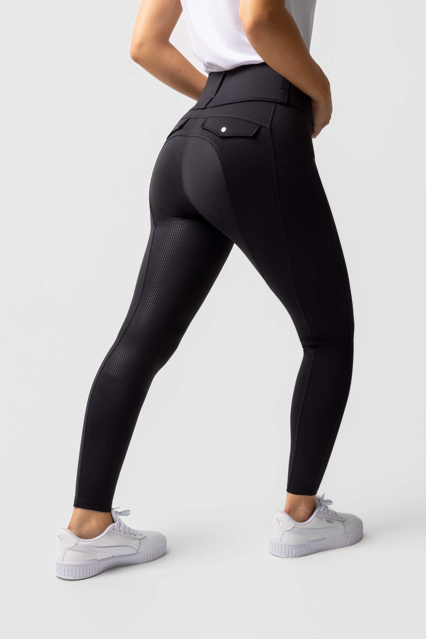 Horze Anya Full Grip Riding Tights Navy