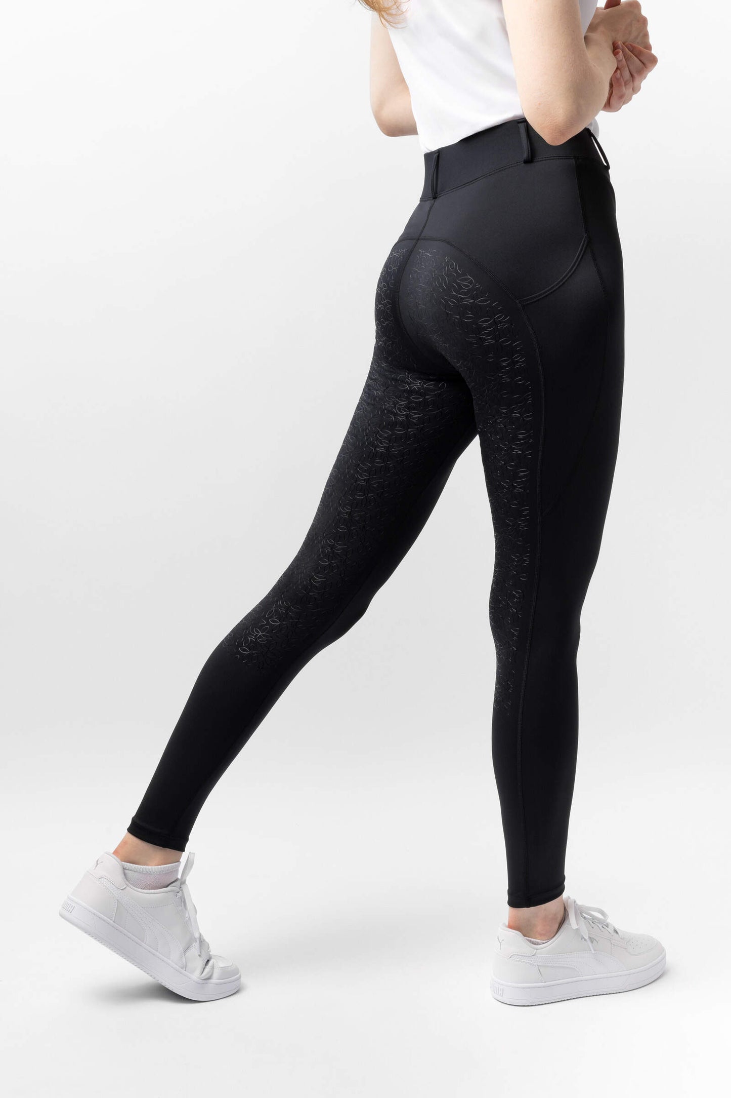 Horze Dea Full Grip Ladies Riding Tights Black