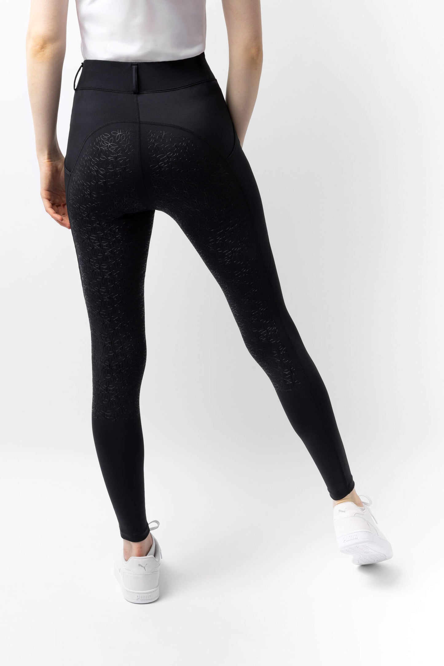 Horze Dea Full Grip Ladies Riding Tights Black