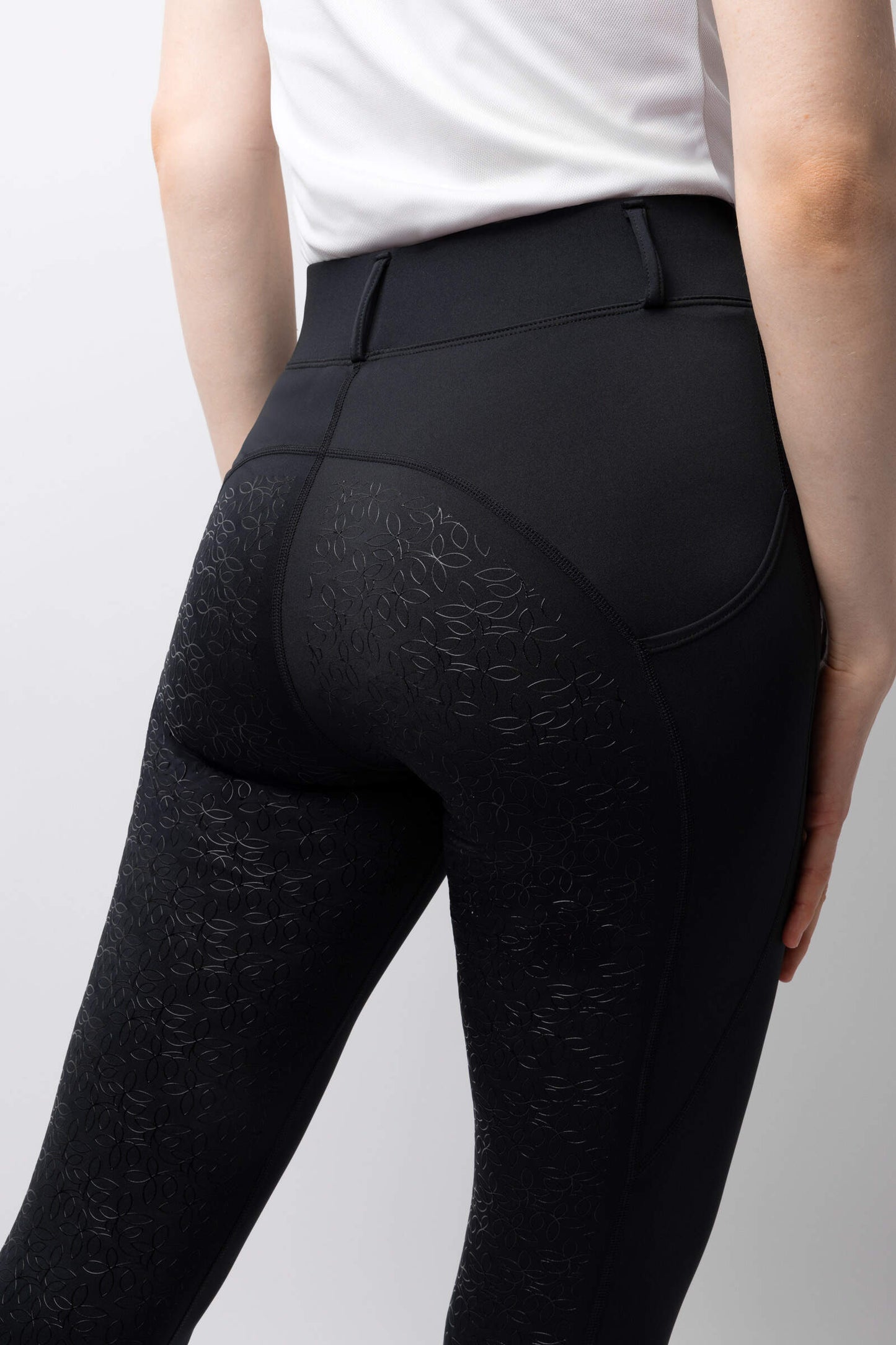 Horze Dea Full Grip Ladies Riding Tights Black