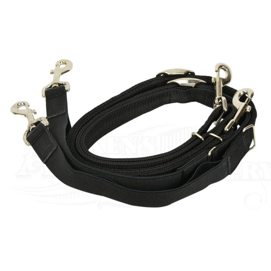 Nylon Side Reins with Elastic and Buckle adjustment