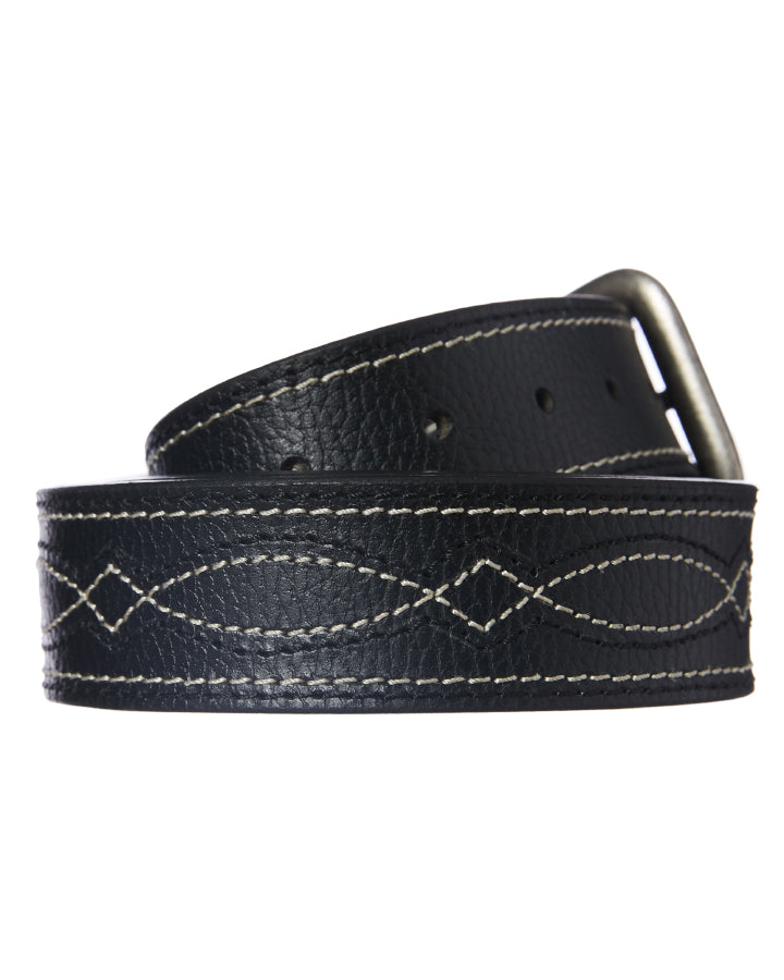 PBR Decor Stitch Belt Black