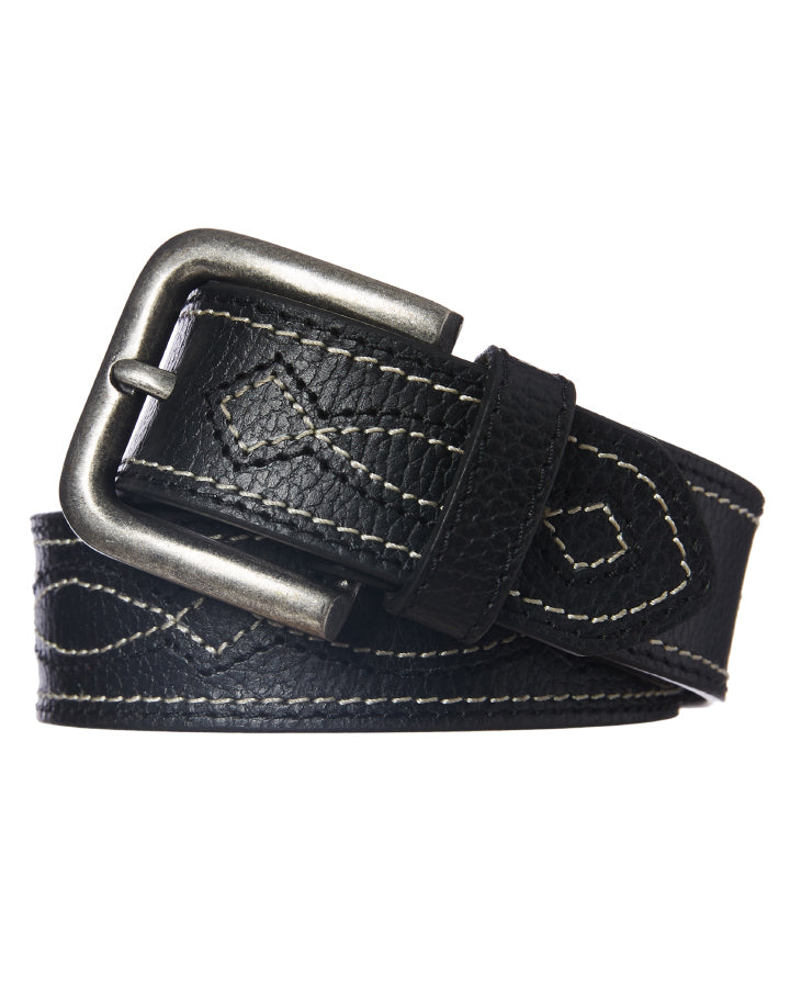 PBR Decor Stitch Belt Black