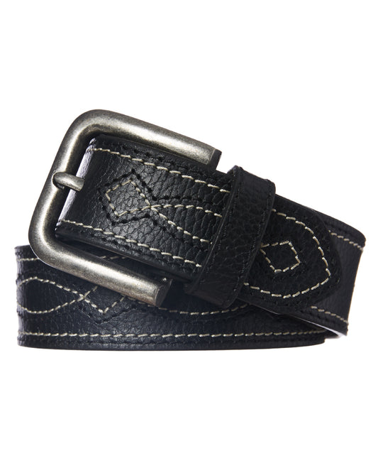 PBR Decor Stitch Belt Black