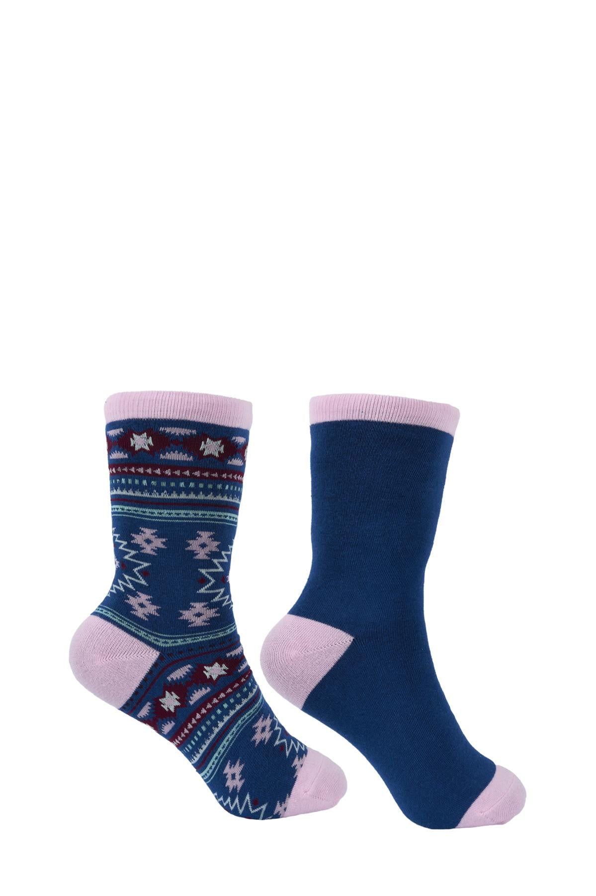 Pure Western Adult Crew Socks Twin Pack