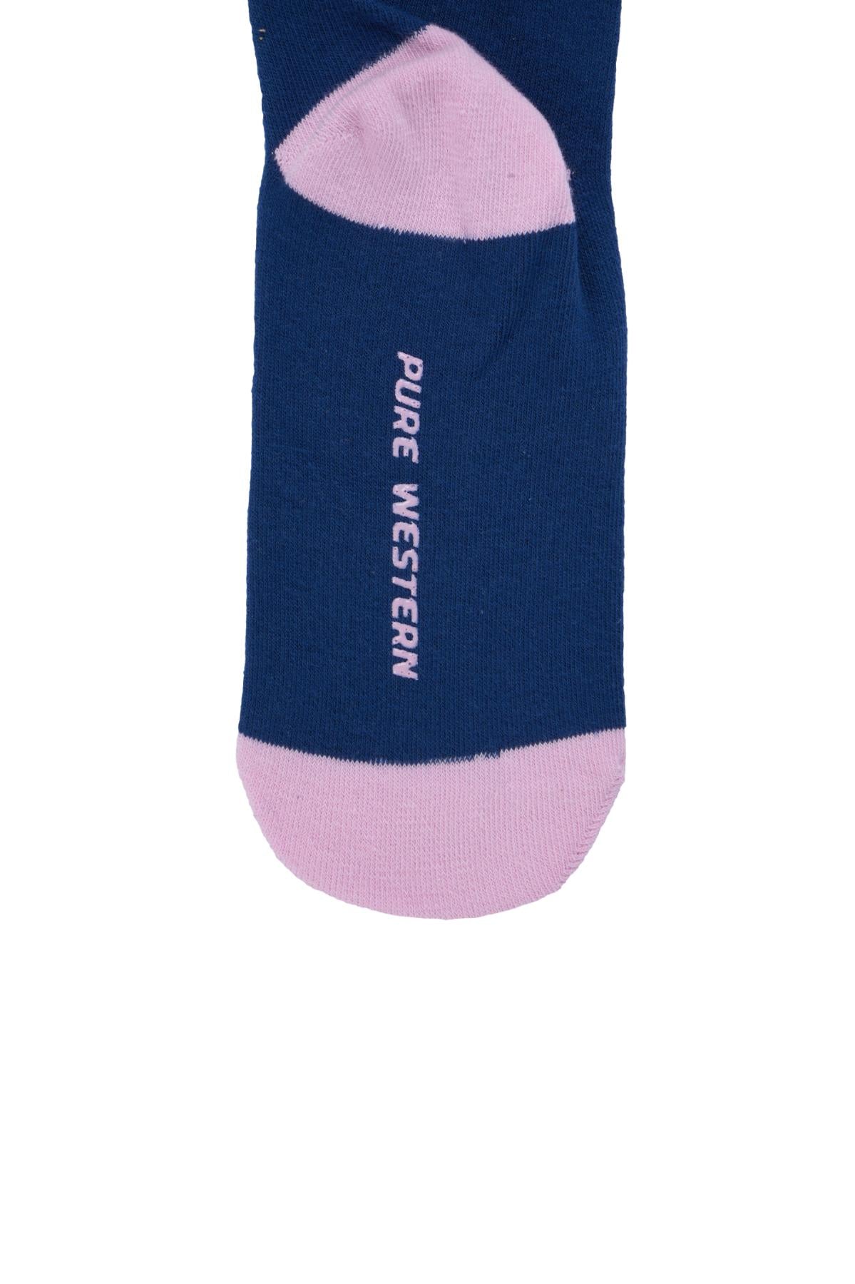 Pure Western Adult Crew Socks Twin Pack
