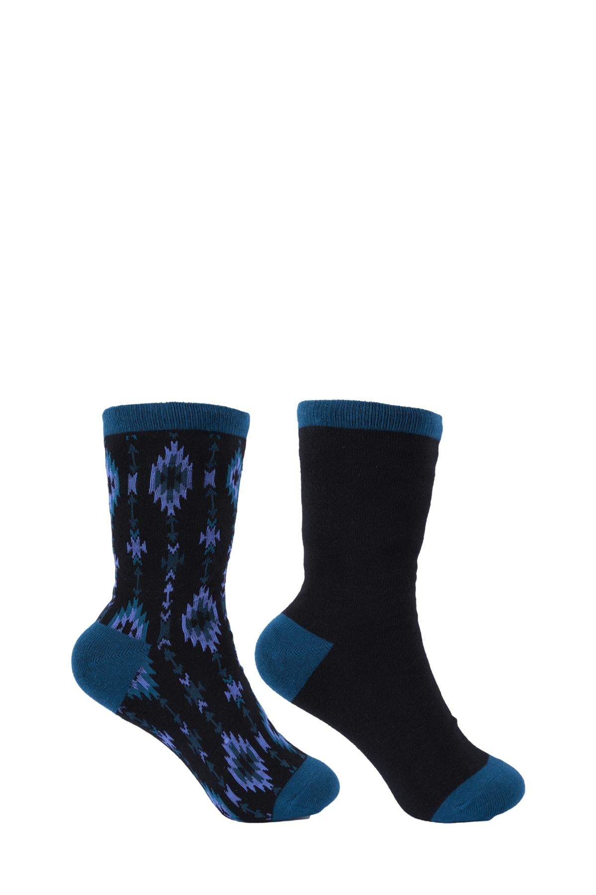 Pure Western Adult Crew Socks Twin Pack