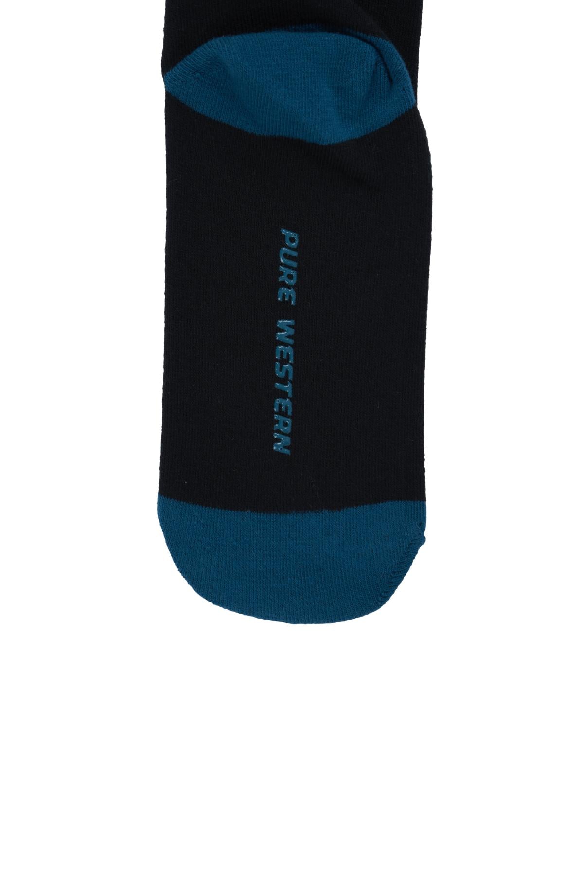 Pure Western Adult Crew Socks Twin Pack