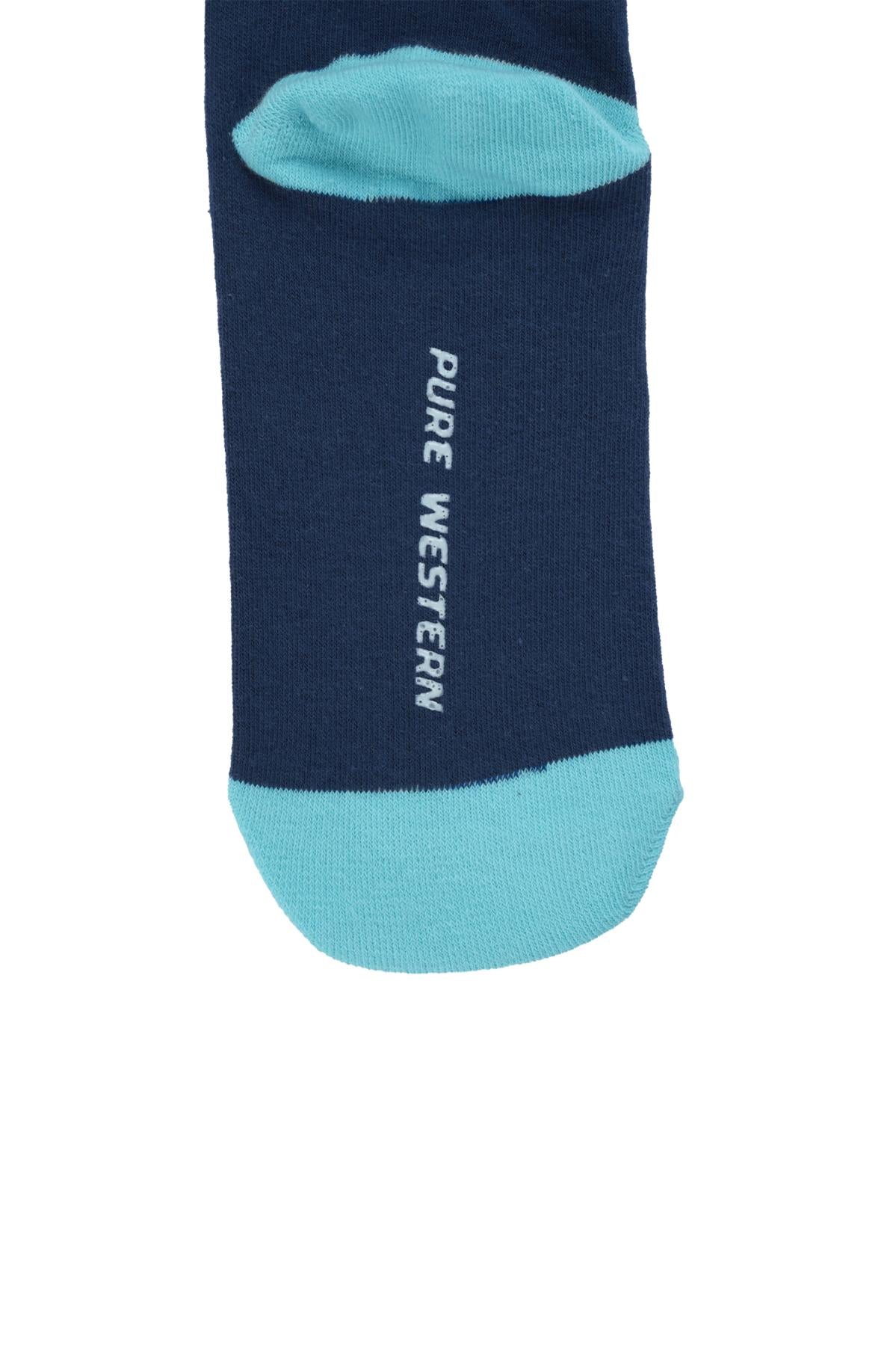 Pure Western Adult Crew Socks Twin Pack