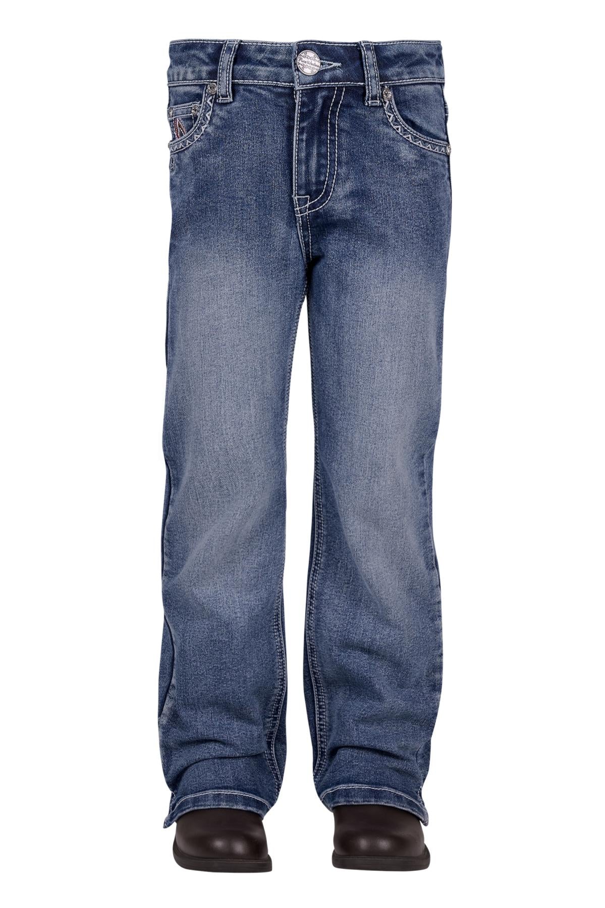 Pure Western Rue Straight Leg Girls Jeans Moonshine