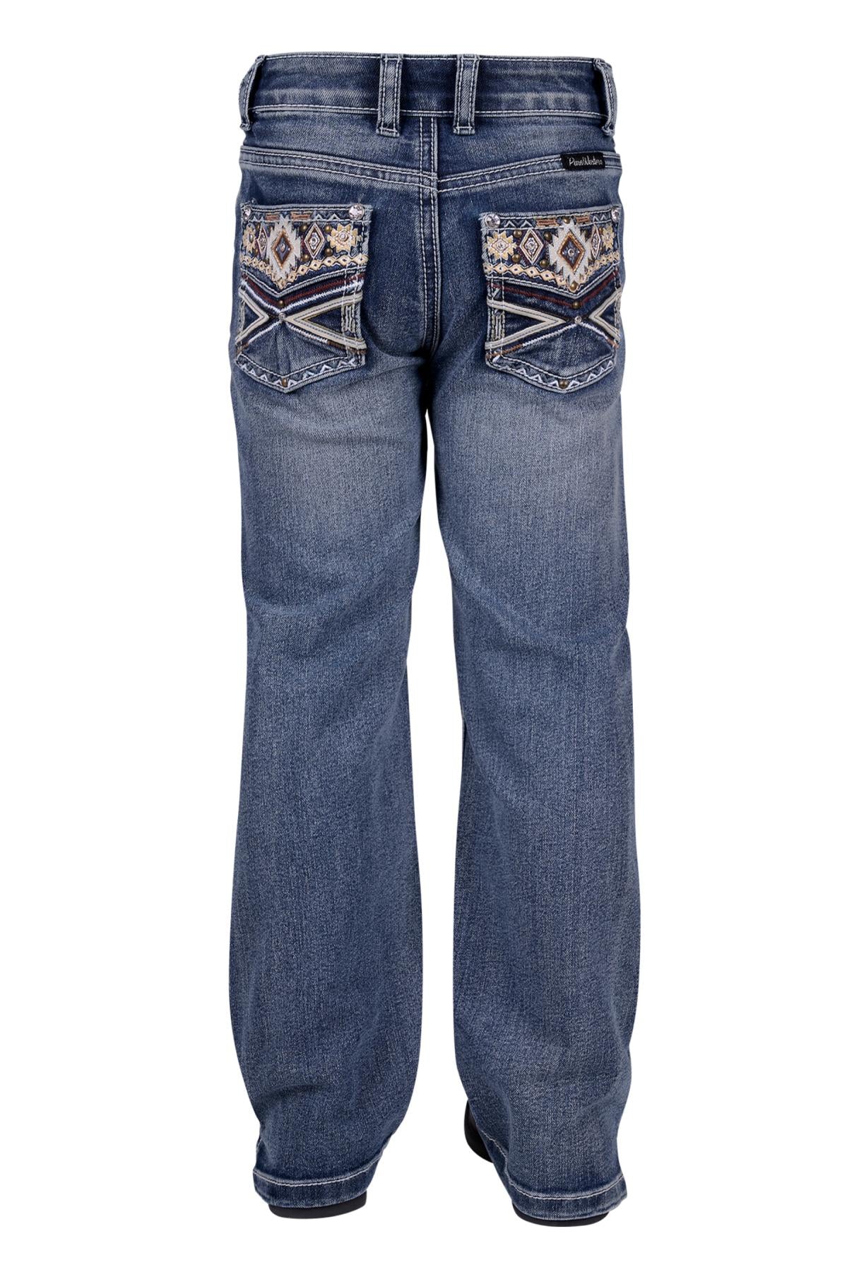 Pure Western Rue Straight Leg Girls Jeans Moonshine