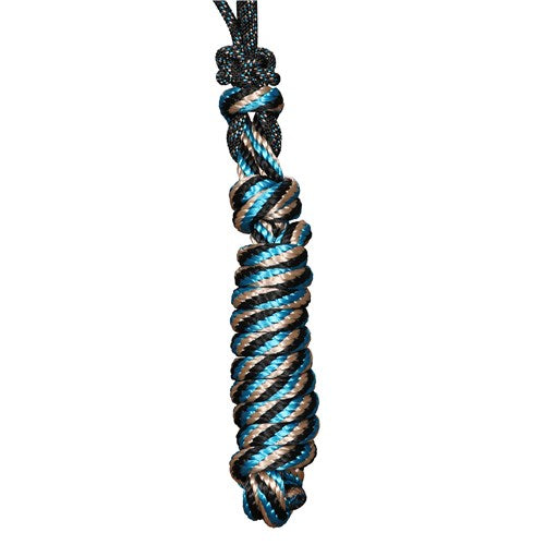 Pro Choice Rope Halter & Lead Black & Turquoise