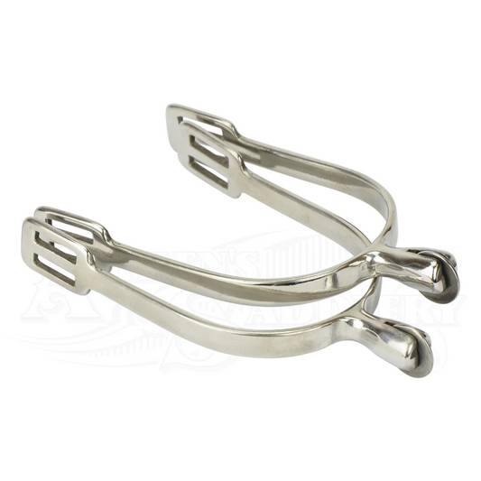 Prince of Wales Spurs with Plain Rowells 25mm