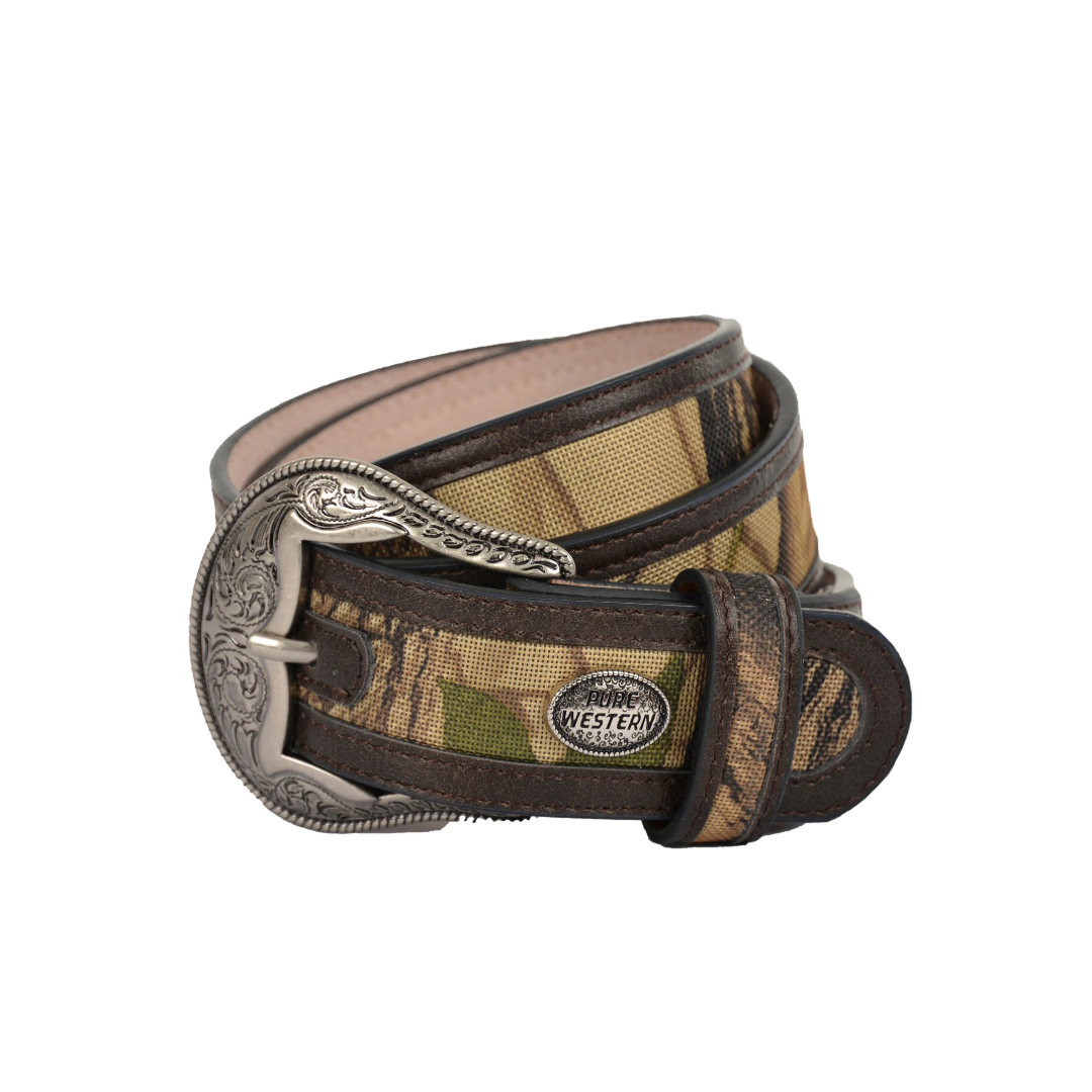 Pure Western Sam Mens Belt Coffee