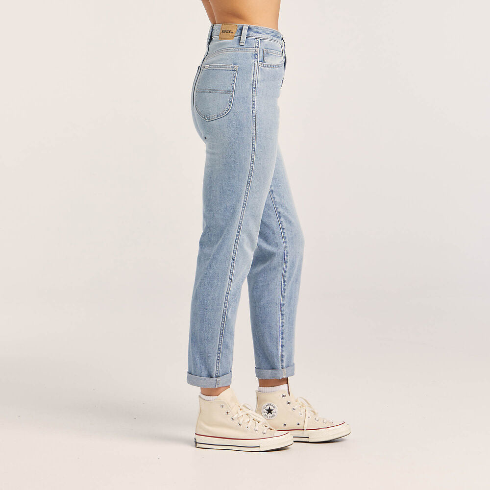 Lee Riders Hi Mom Jeans Ladies Blue Sands