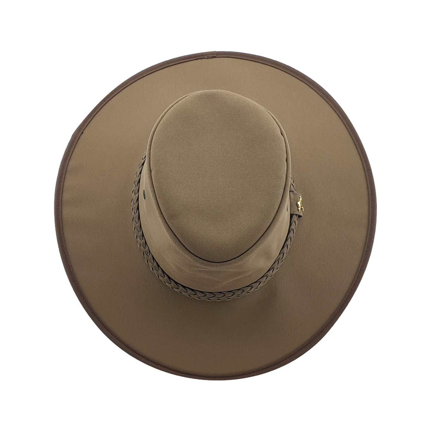 Statesman Sea Breeze Solid Canvas Hat Brown