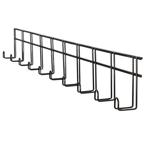 Ten Hook Tack Rack Black