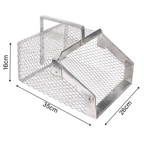 Manure Scoop Mesh with Scraper Long Deluxe
