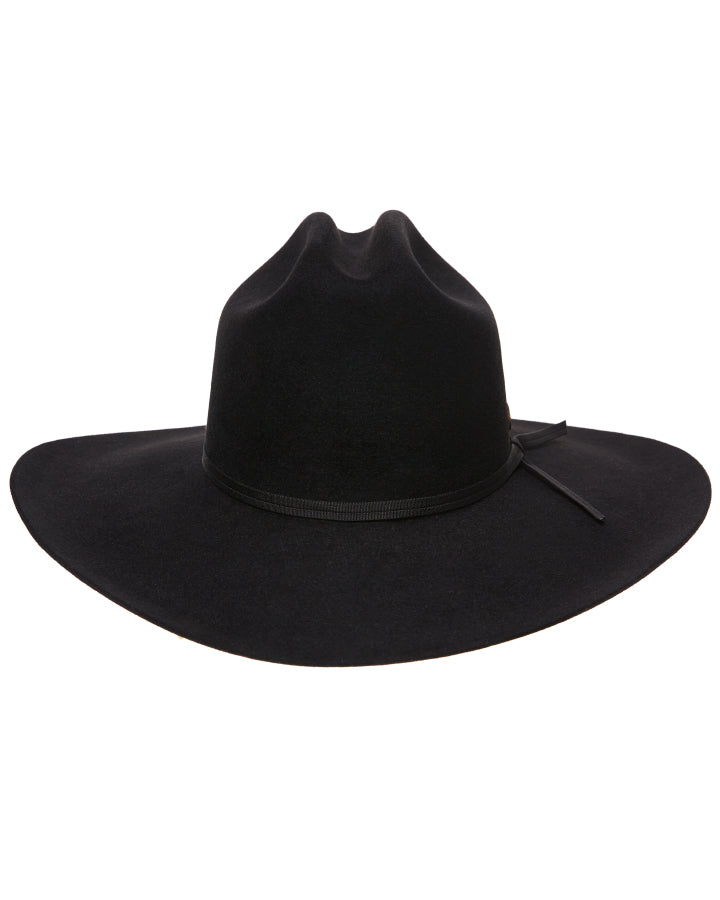 Statesman Serpentine Fur Felt Hat Black