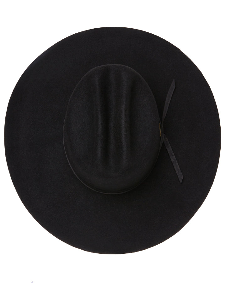 Statesman Serpentine Fur Felt Hat Black