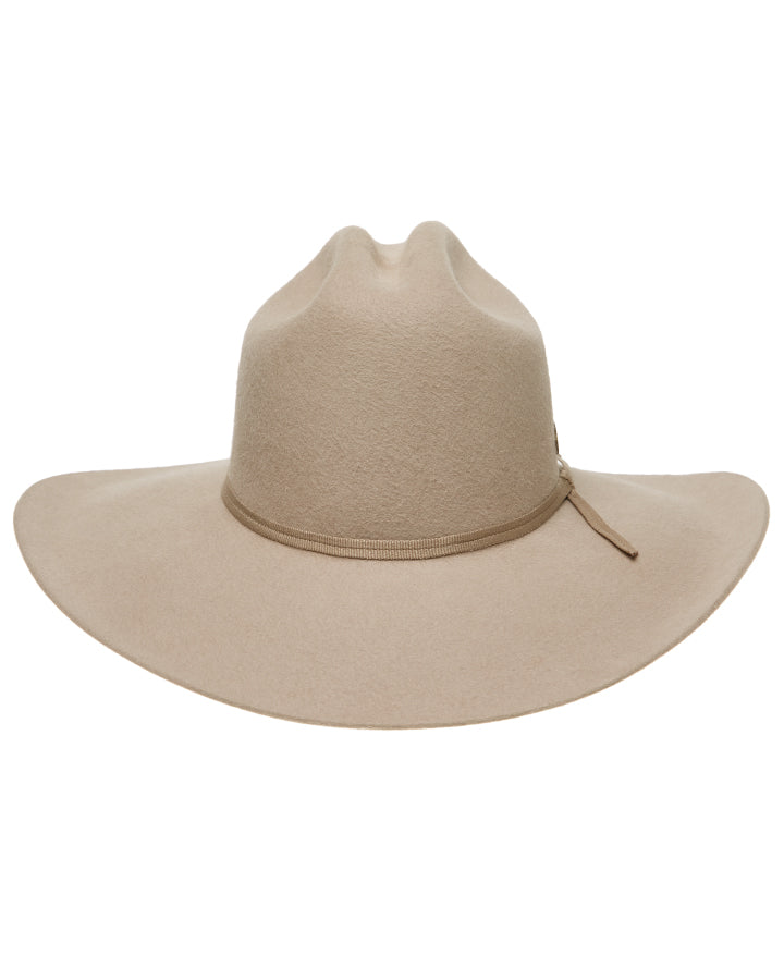 Statesman Serpentine Fur Felt Hat Cream
