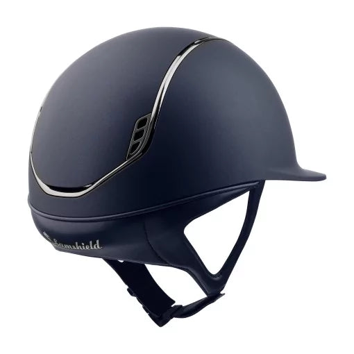 Samshield Shadowmatt V2 Helmet Navy with Black Chrome