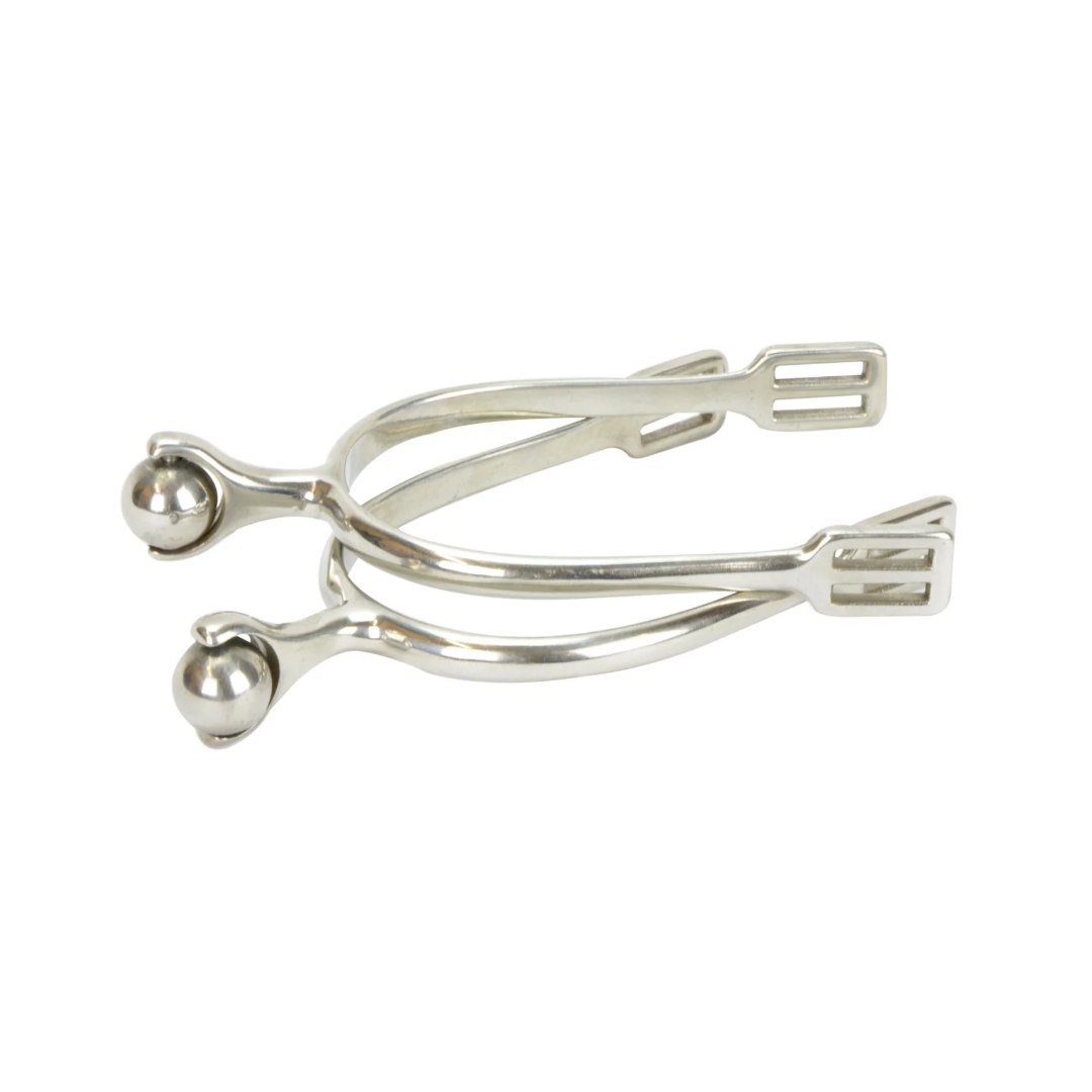 Spurs with solid Roller Ball Silver