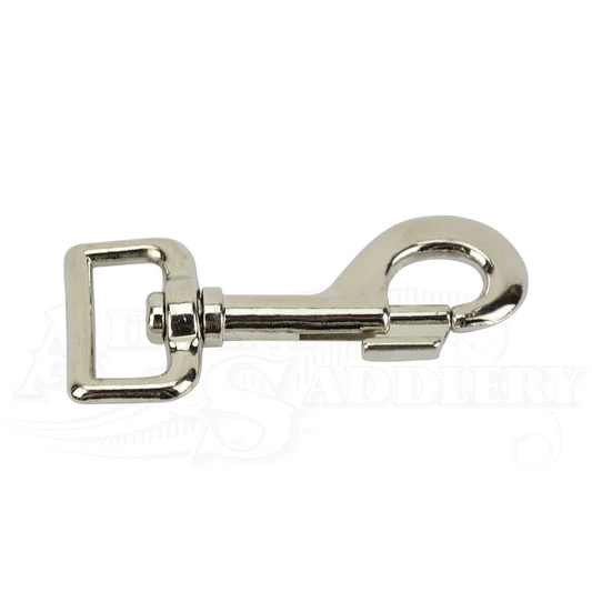 Square Eye Swivel Silver Snap 25mm