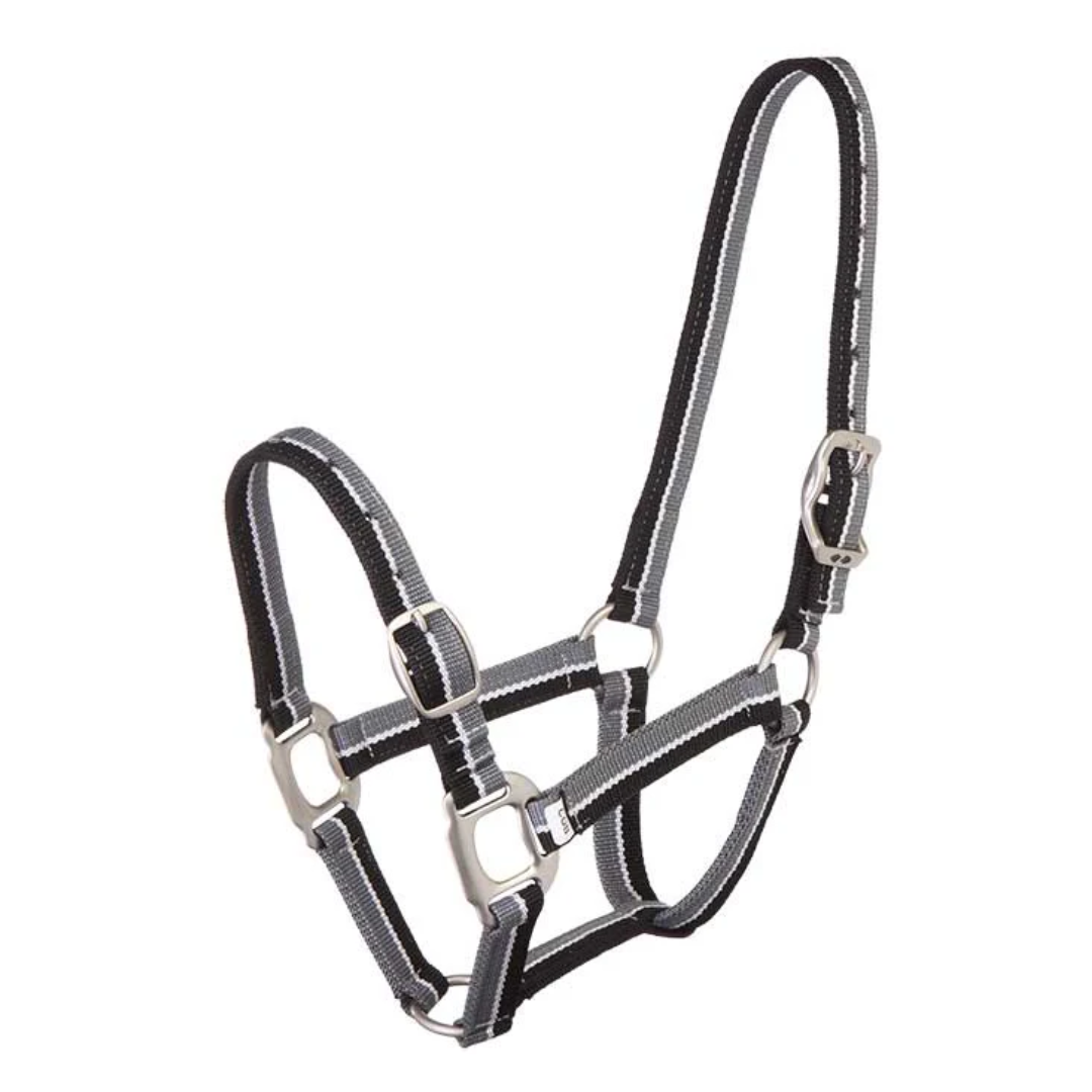 Striped Halter Black & Grey