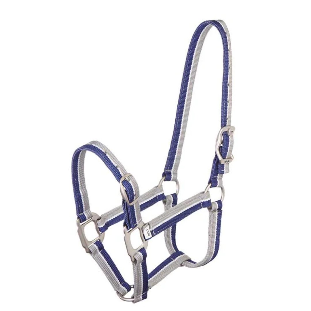 Striped Halter Blue & Grey