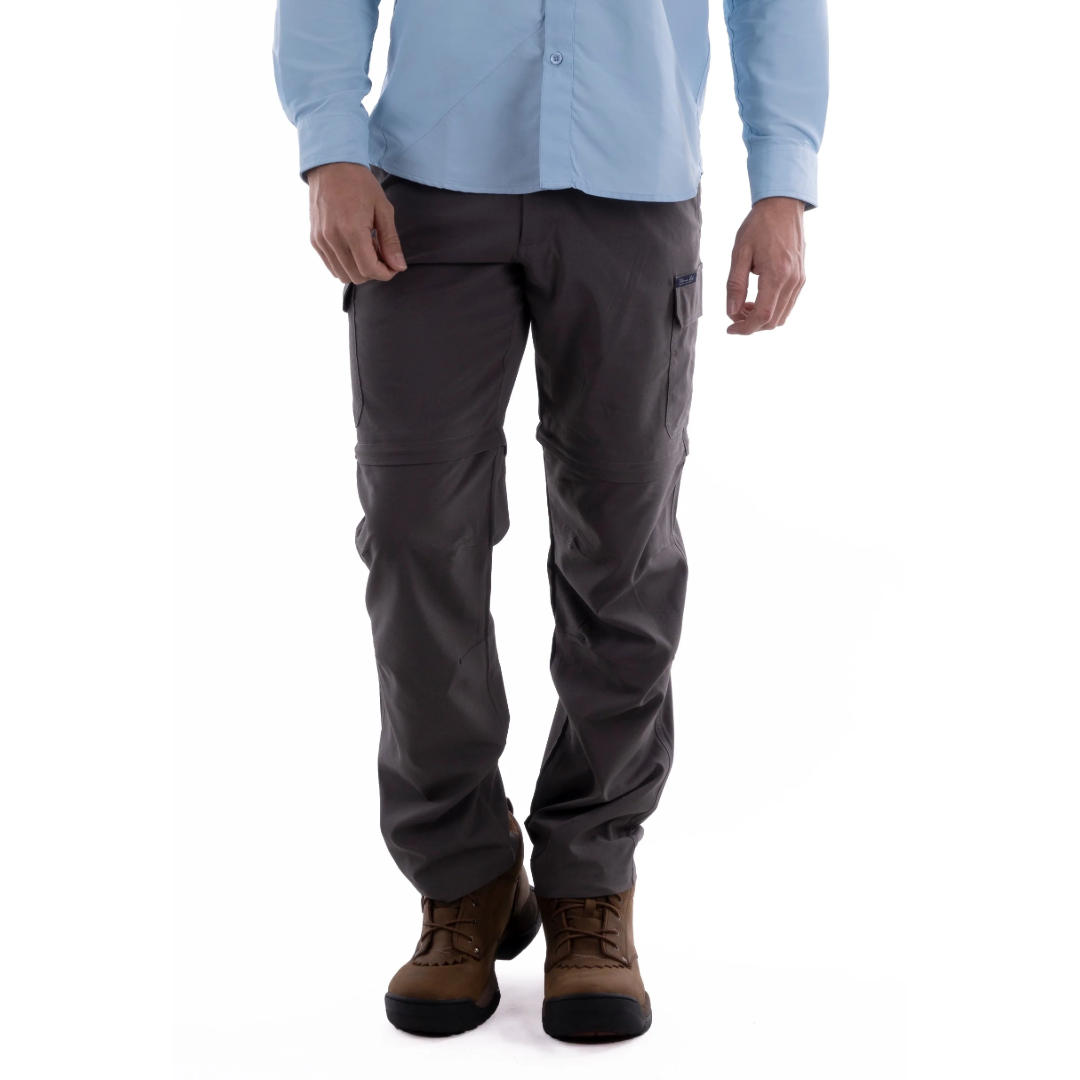 Thomas Cook Kombi Mens Zip Off Pants Charcoal