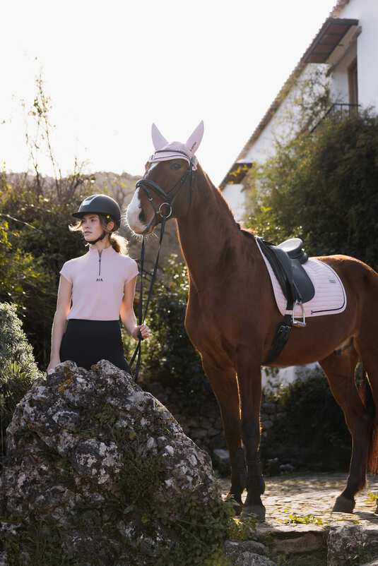 Horze Kaya JR Show Shirt with Rhinestones