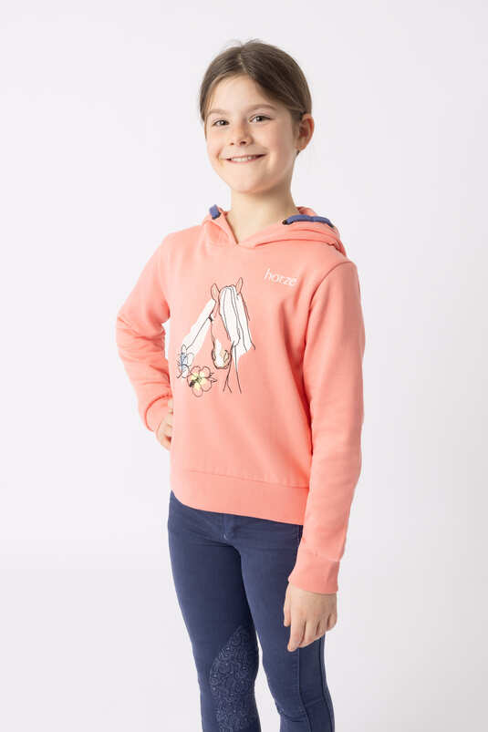 Horze SelmaJR Hoodie Peaches & Cream