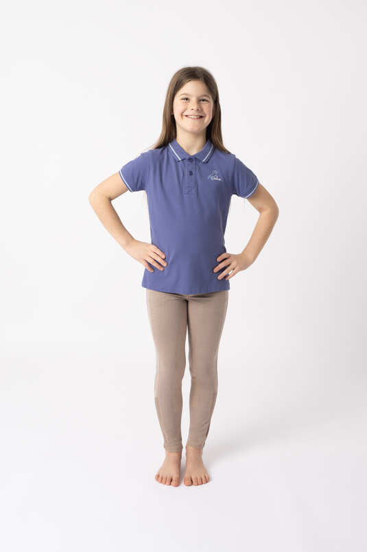 Horze Sohra JR Polo Shirt Velvet Morning