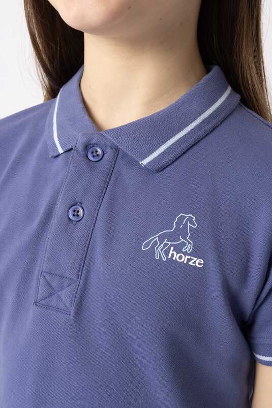 Horze Sohra JR Polo Shirt Velvet Morning