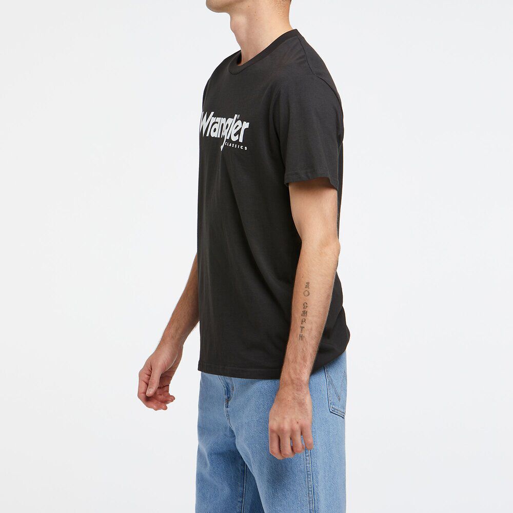 Wrangler Classic Tee Mens Worn Black