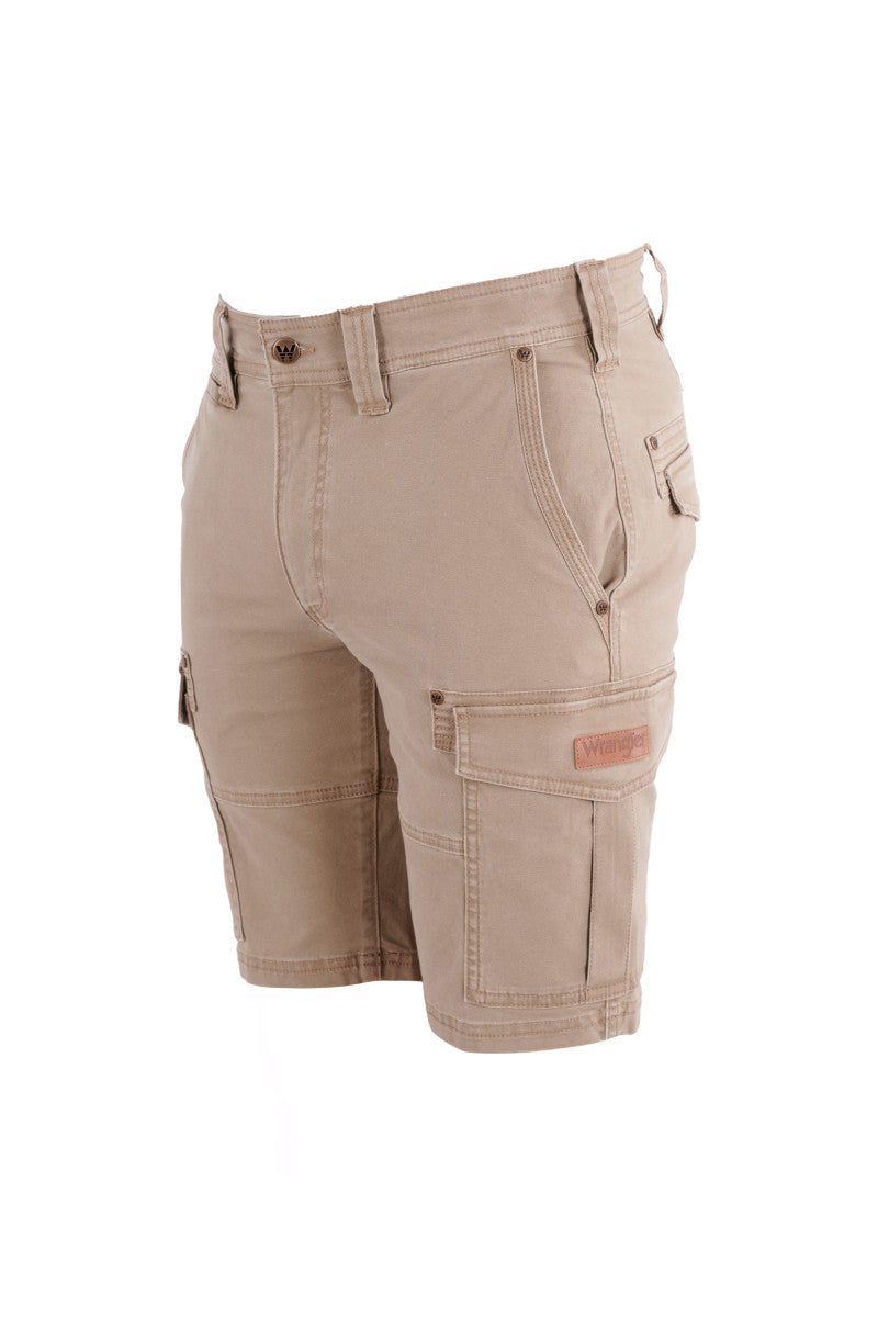 Wrangler Connor Cargo Mens Shorts Camel