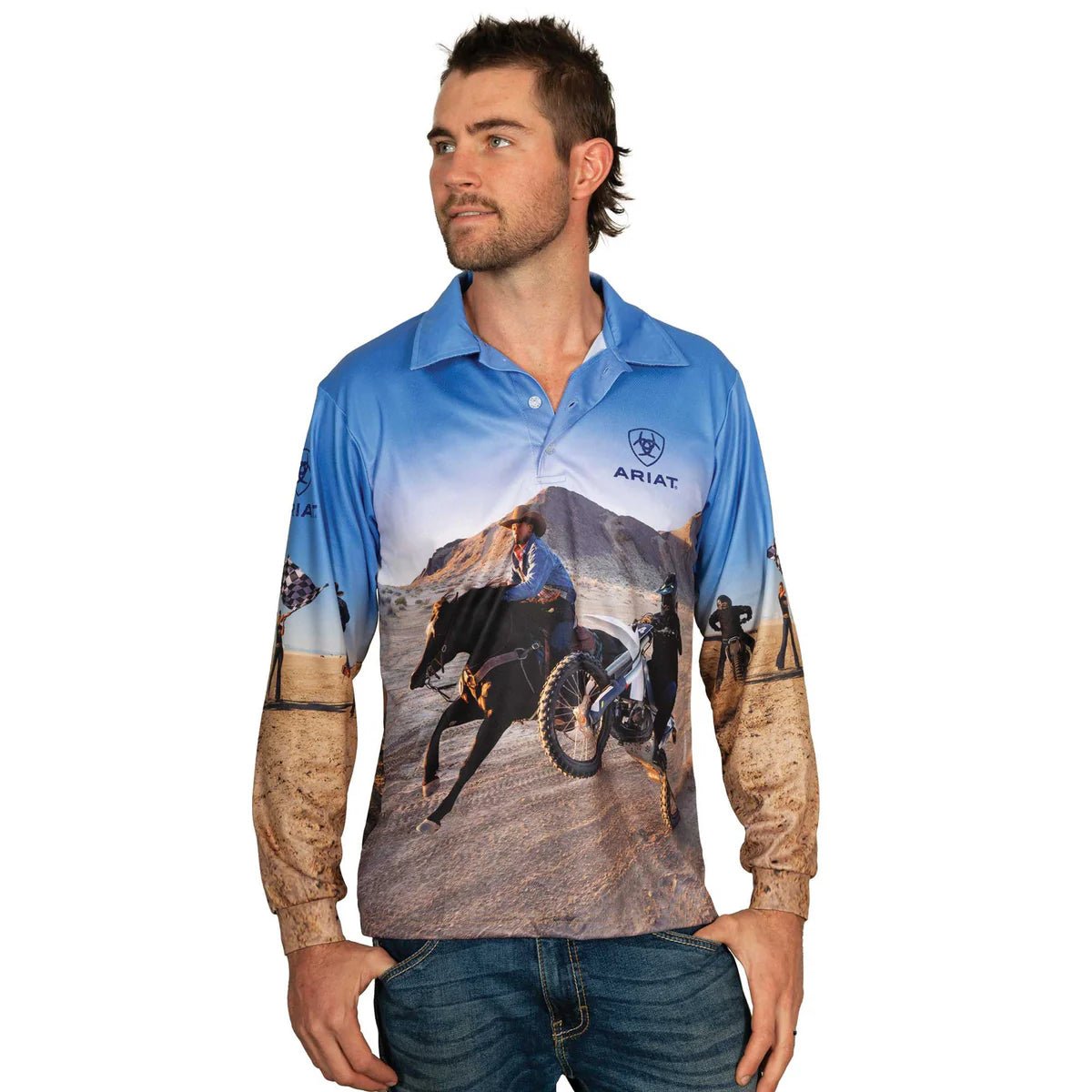 Ariat Fishing Shirt Lets Ride - Aitken's Saddlery