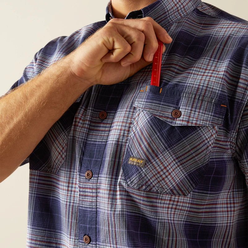 Ariat Rebar Made Tough Durastretch Mens Work Shirt - Aitken's Saddlery