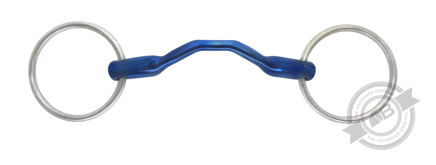 Bomber Loose Ring Titanium Happy Tongue Bit - Aitken's Saddlery