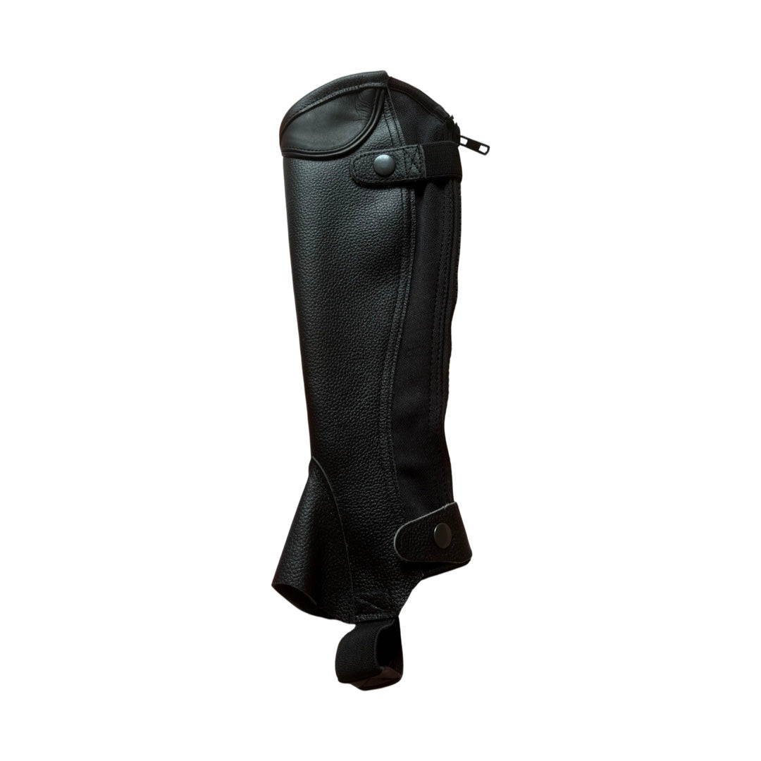 Showcraft Grained Leather Gaiters Kids Black
