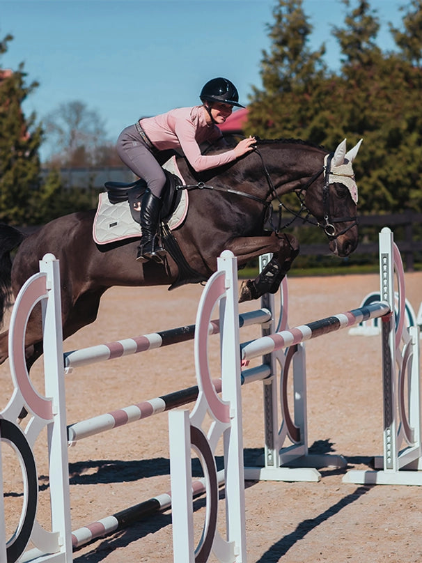 Equestrian Stockholm Ear Bonnet Desert Rose