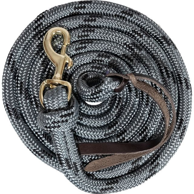 Ezy Ride Cowboy Poly Lead Grey and Black - Aitken's Saddlery