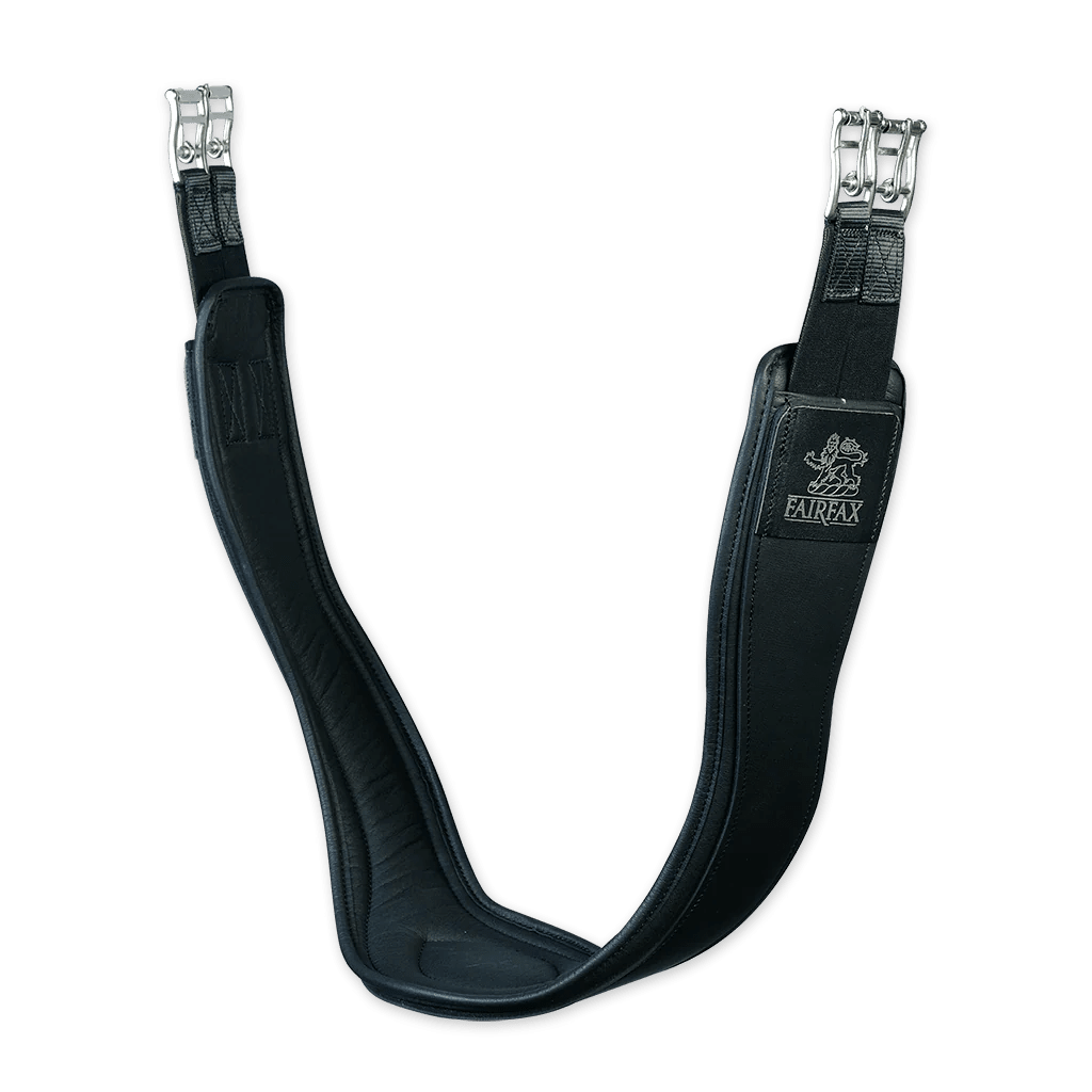 Fairfax RaceX Girth Elastic Black - Aitken's Saddlery