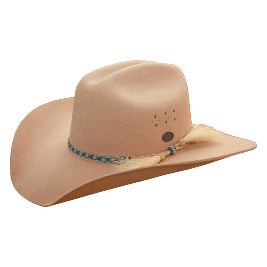Statesman Great Divide Fur Felt Hat Light Cream